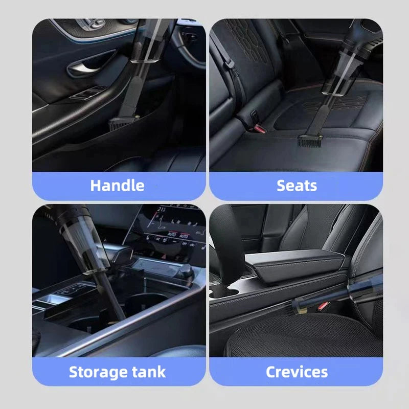 Multipurpose Vacuum Cleaner Handheld Powerful Suction Rechargeable for Car and Home Dual Use