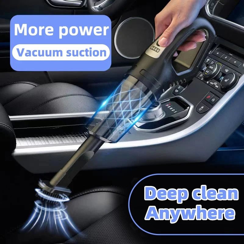 Multipurpose Vacuum Cleaner Handheld Powerful Suction Rechargeable for Car and Home Dual Use