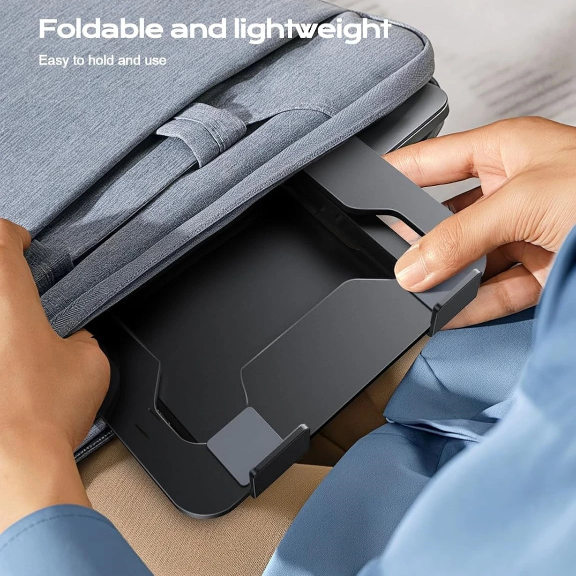 Adjustable Aluminum Laptop Stand - Foldable & Ergonomic