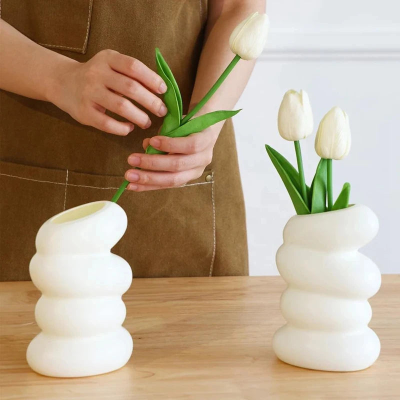 Modern Spiral Vase - Nordic Home Décor