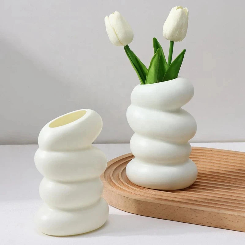 Modern Spiral Vase - Nordic Home Décor