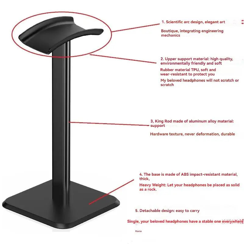 Minimalist Headphone Stand for Gaming & Home Office