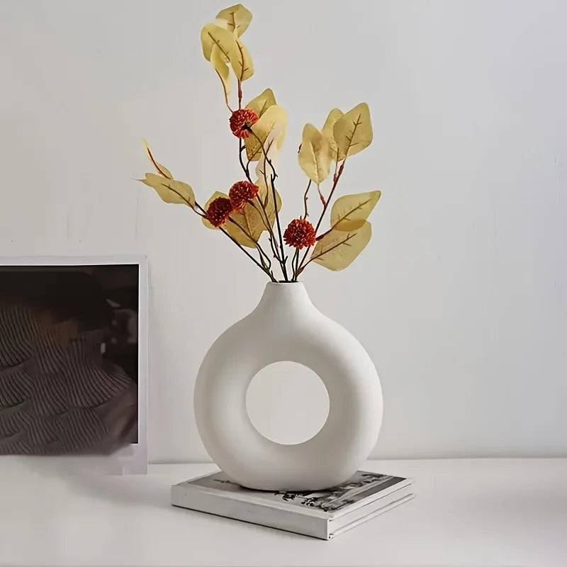 Modern Donut Vase Set - Nordic Minimalist