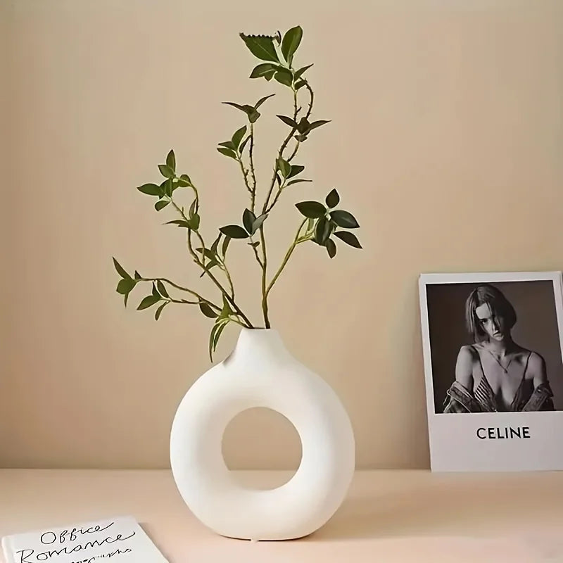 Modern Donut Vase Set - Nordic Minimalist