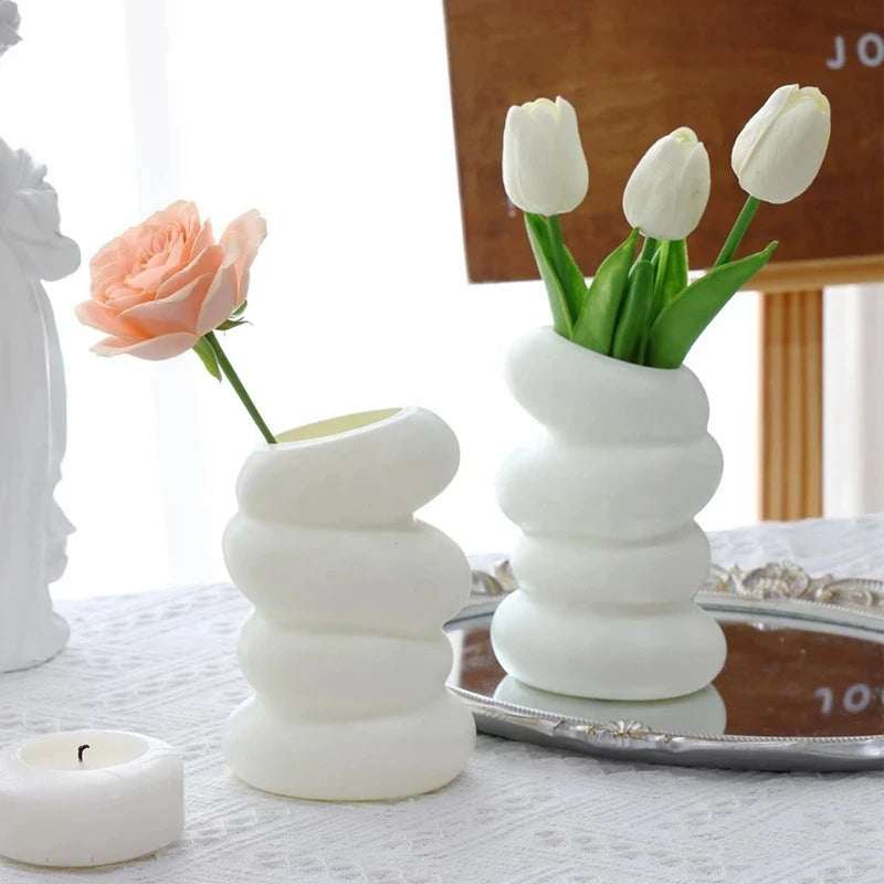 Modern Spiral Vase - Nordic Home Décor