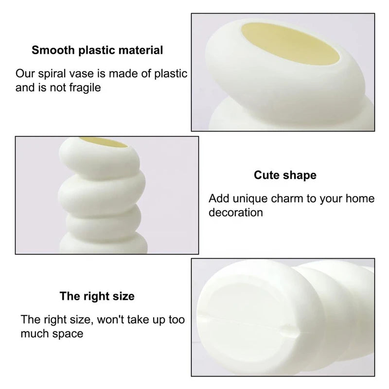 Modern Spiral Vase - Nordic Home Décor